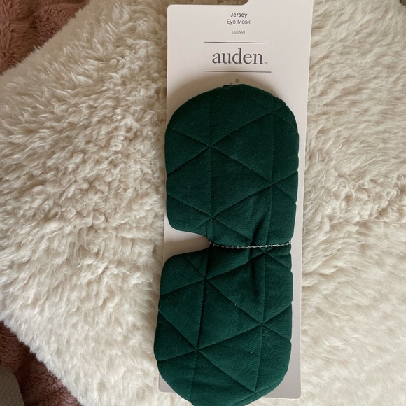 AUDEN QUILTED JERSY EYE MASK ONE SIZE GREEN NEW - Picture 4 of 8